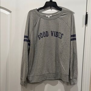 Grayson Threads Gray 'Good Vibes' Sweater